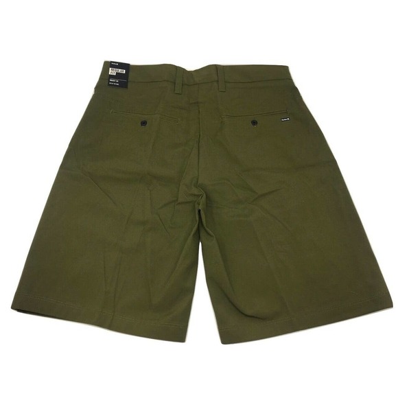 Hurley Men's Rowe Chino 19" Walk Shorts - Olive - Picture 2 of 2